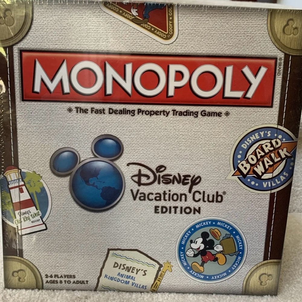 Disney vacation club edition monopoly 2012 new sealed